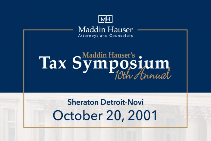Tenth Annual Tax Symposium