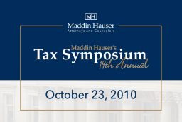 Maddin Hauser's 19th Tax Symposium