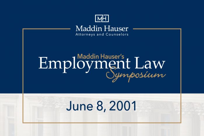 2001 Employment Law Symposium