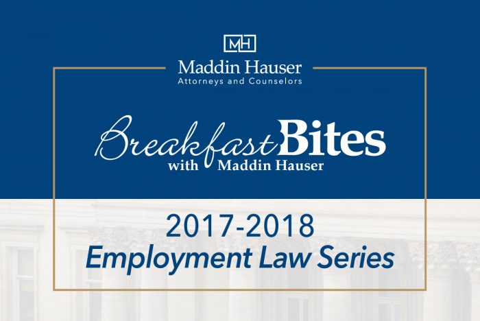 2017-2018 BREAKFAST BITES: Employment Law Series Materials