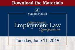 2019 Employment Law Symposium Materials