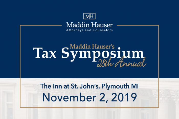 Maddin Hausers 28th Tax Symposium