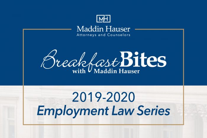 2019-2020 BREAKFAST BITES: Employment Law Series