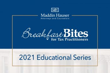 2021 Tax Breakfast Bites
