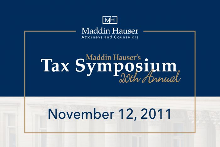 20th Tax Symposium