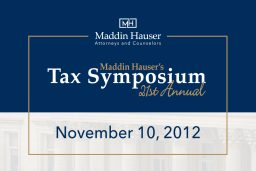 21st Tax Symposium