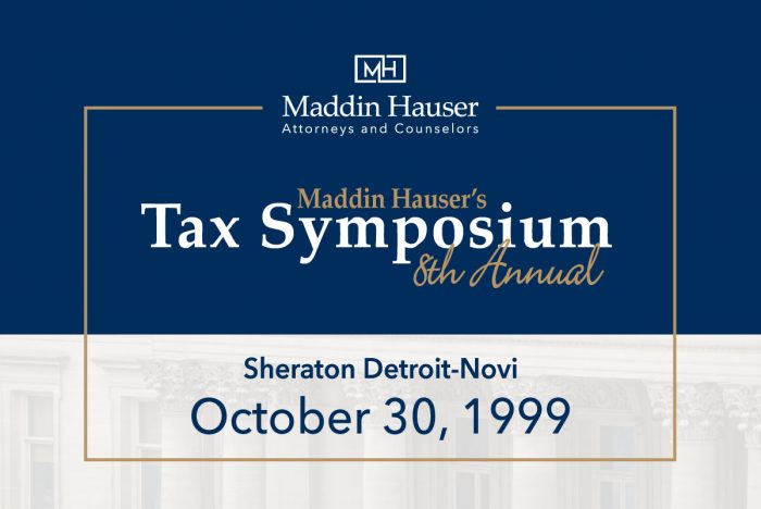 Eighth Annual Tax Symposium