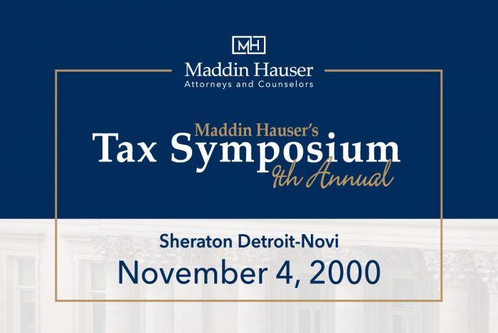 Ninth Annual Tax Symposium