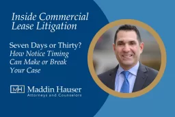 Notice of Default video featured image.