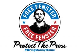 Free Fenster - Protect the Press logo - Design by Robbie Biederman