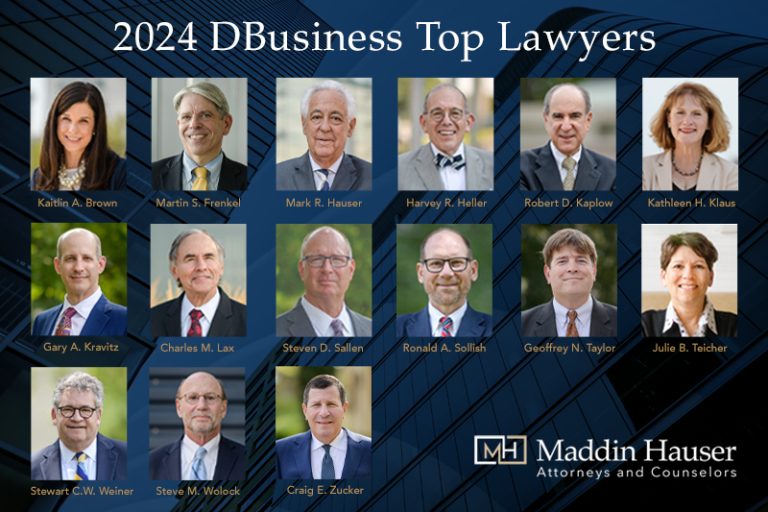 Fifteen Maddin Hauser Attorneys Named Among DBusiness “Top Lawyers”