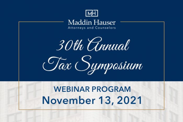 Thirtieth Annual Tax Symposium Materials